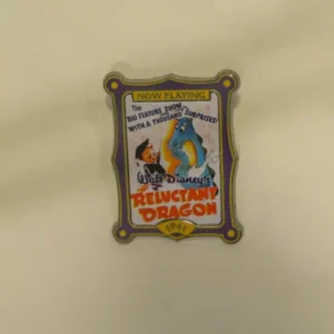 Disney Reluctant Dragon Poster Movie Pin