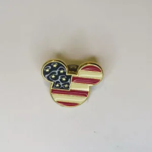 Disney DS  USA Mickey Head Flag Icon Pin