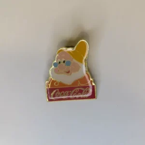 Disney Doc Dwarf Snow White - Cast 15th Anniversary Coca-Cola Framed Set Pin