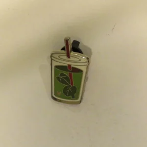 Disney Drink Straw Leaves Tea Hidden Mickey Pin