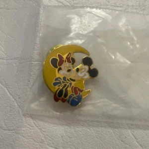 Disney Mickey and Minnie Moon Character  Pin