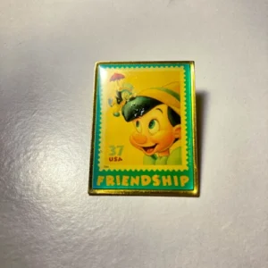 Disney USPS - The Art of Disney Stamp (Pinocchio & Jiminy Cricket) Pin