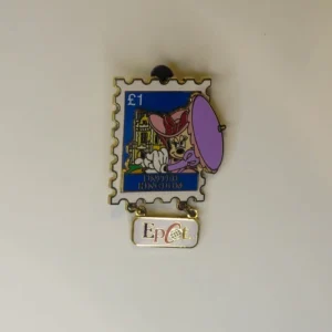 Disney EPCOT Stamp Pin  #  United Kingdom Minnie Pin