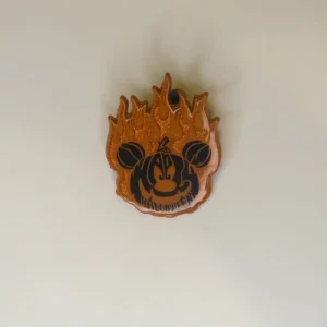 Disney Halloween 2011  Flaming Pumpkin Mickey Pin