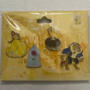 Disney Beauty and The Beast Pin Set