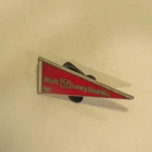 Disney    2010 Hidden Mickey   Walt Disney World Pennant Red Pin