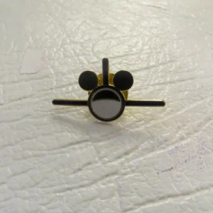 Disney AAA Plane Black and White Mini Pin