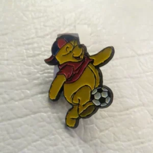 Disney Winnie the Pooh Sports Playing Soccer Pin