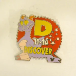 Disney   Figment  Cast Lanyard  4  EPCOT Parking Sign Discover Pin