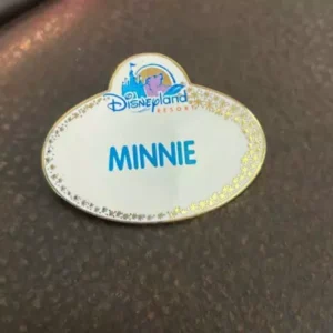 Disney Minnie Mouse Name Tag Character Pin