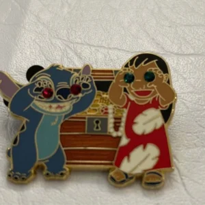 Disney Pin Lilo and Stitch.  one pin post is a little loose.