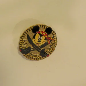 Disney Pirate Mickey Coin Cast Lanyard Pin