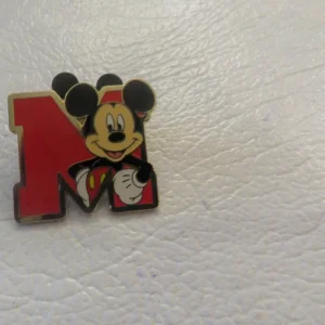 Disney Mickey Mouse M Letter Cast Lanyard Pin