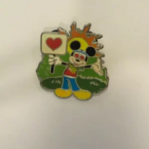 Disney Mickey Heart Hippy Sun Pin