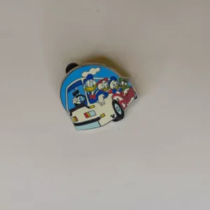 Disney   Donald Huey Dewey  Louie  Bus  Transportation   Cast Lanyard  # Pin