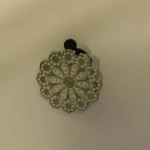 Disney Ornate Ornament Snowflake Design Hidden Mickey Pin