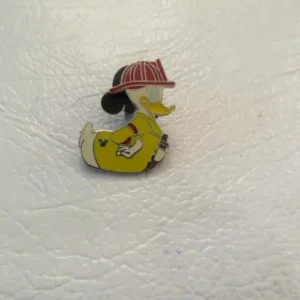 Disney Donald Duck Fire Fighter Rubber Ducky Hidden Mickey Pin