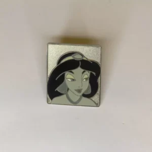 Disney Cast Member Lanyard   BlackWhite Princesses (Jasmine) Pin