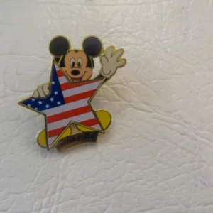 Disney Mickey USA American Flag State  Pin