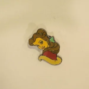 Disney Belle Christmas Dress Red Blue Bow Propin Pin