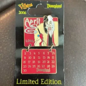 Disneyland LE  Cruella Devil Calendar 2006 Pin