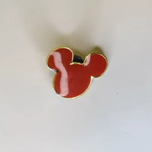 Disney Red Mickey Head Icon Pin