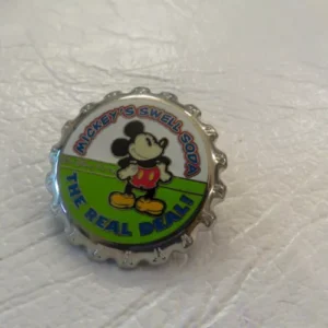 Disney Mickey Mouse Bottle Cap Soda The Real Deal Pin