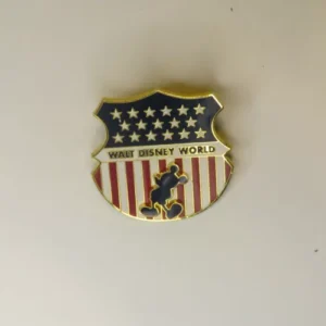 Disney   Mickey Mouse  American Flag Shield Pin
