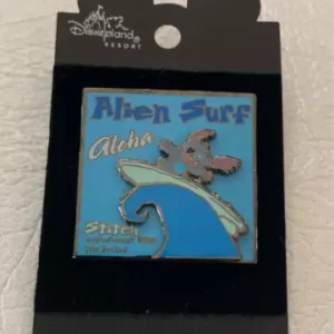 Disneyland Alien Surf Aloha Stitch Pin