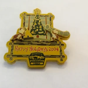 Disney Happy Holidays Wilderness Lodge Chip and Dale LE Pin