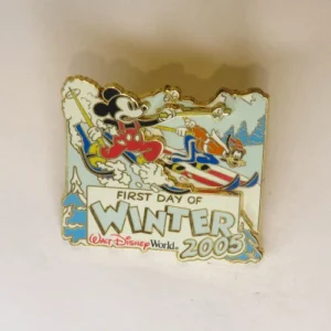 Disney   First Day of Winter   Mickey  & Goofy Pin