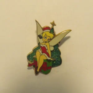 Disney Tinker Bell Tink Christmas Tree Holiday Star Dress Pin