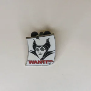 Disney   Maleficent with Hidden Mickey  Wanted Posters  Cast Lanyard  # Pin