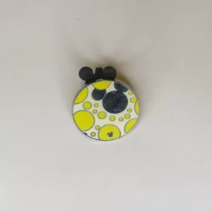 Disney    Hidden Mickey   Brights Watches  Silver and Yellow Pin