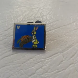 Disney Rabbit Blue Square Hidden Mickey Pin