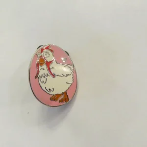 Disney Chicken Pink Hidden Mickey Pin