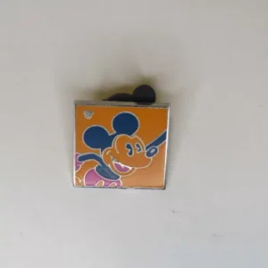 Disney Hidden Mickey Neon Mickey Orange Pin