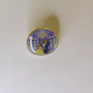 Disney Japan Tokyo Princess Glitter Belle and Beast Beauty and the Beast Pin