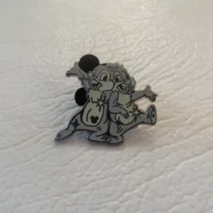 Disney Chip Dale White Cast Lanyard Pin