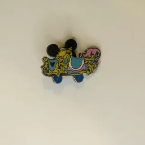 Disney 2011 Hidden Mickey Casey Jr. Train Light Blue and Pink Car Pin