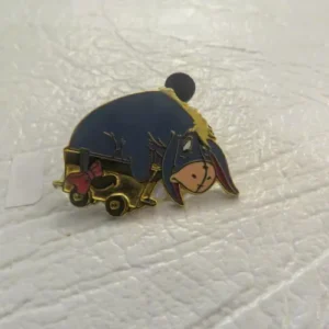Disney Eeyore Gold Train Cast Lanyard Series Pin