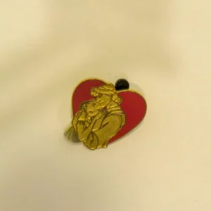 Disney   Pocahontas & John Smith Heart  Cast Lanyard  Pin