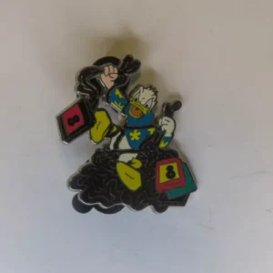Disney Donald Tourist Shopping Film Angry Pin