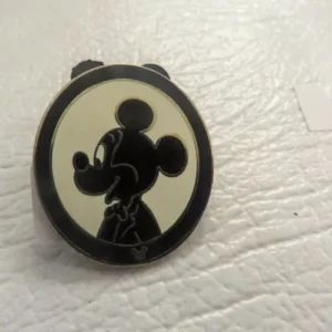 Disney Mickey Mouse Black and White Hidden Mickey  Pin