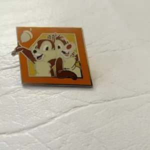 Disney Chip and Dale Orange Shape Starter Pin
