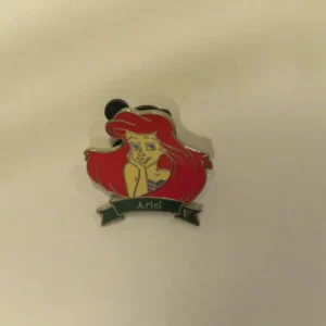 Disney Ariel Green Ribbon Hidden Mickey Pin