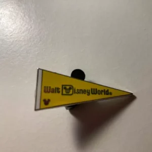Disney WDW - 2010 Hidden Mickey Series - Walt Disney World Pennant - Yellow Pin