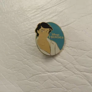 Disney Prince Eric Ariel Little Mermaid Cast Lanyard Pin