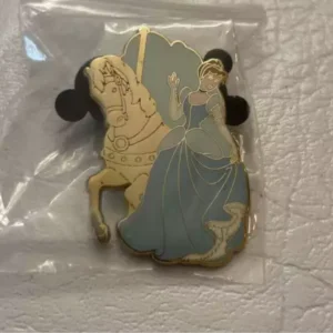Disney Cinderella  Regal Carousel Attraction Ride Mystery GOLD Pin