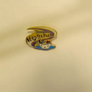 Disney Disneyland Mad Tea Party Retro Ride Attraction Logo Pin